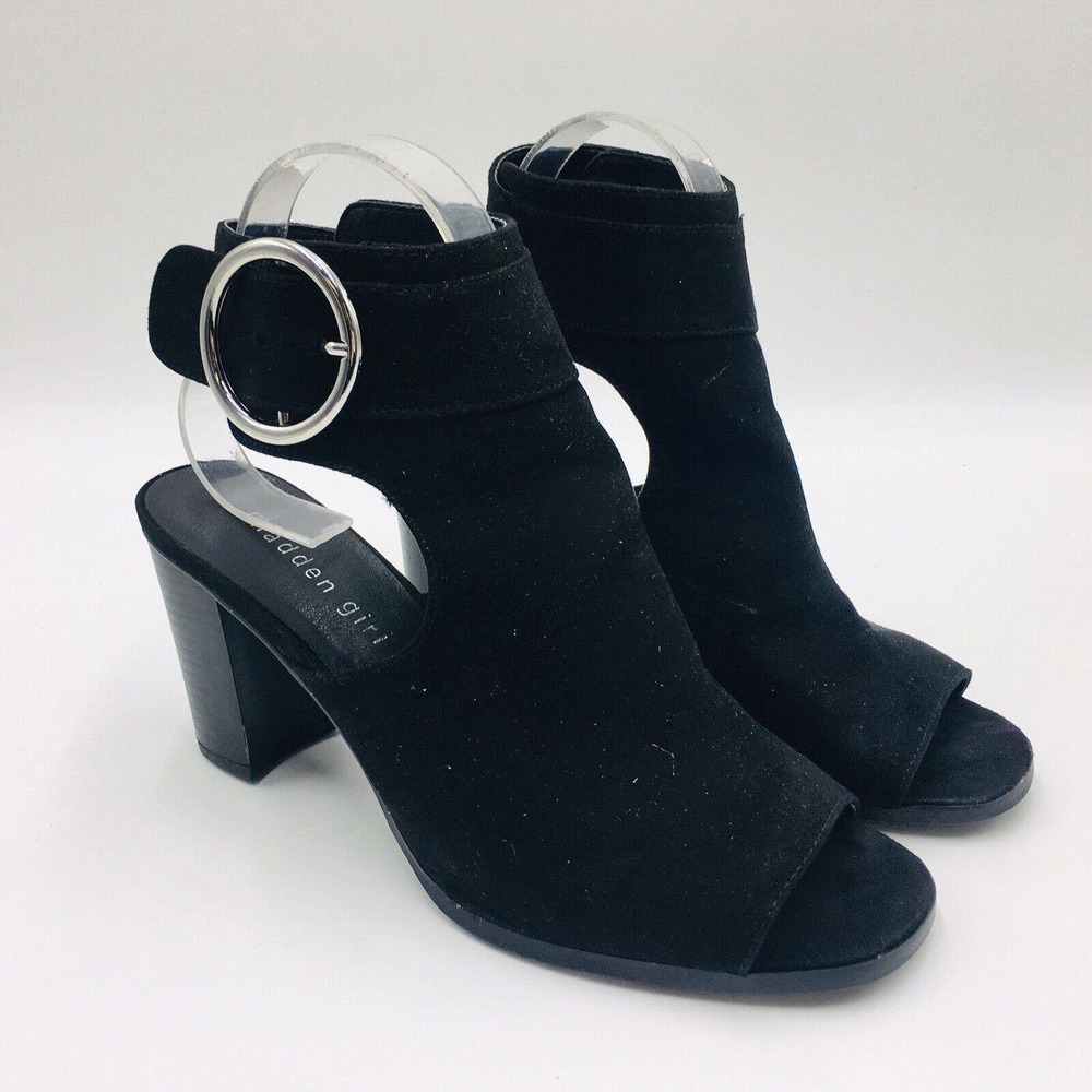 Madden Girl Darlynn Slingback City Sandal Size 5.5 M Black